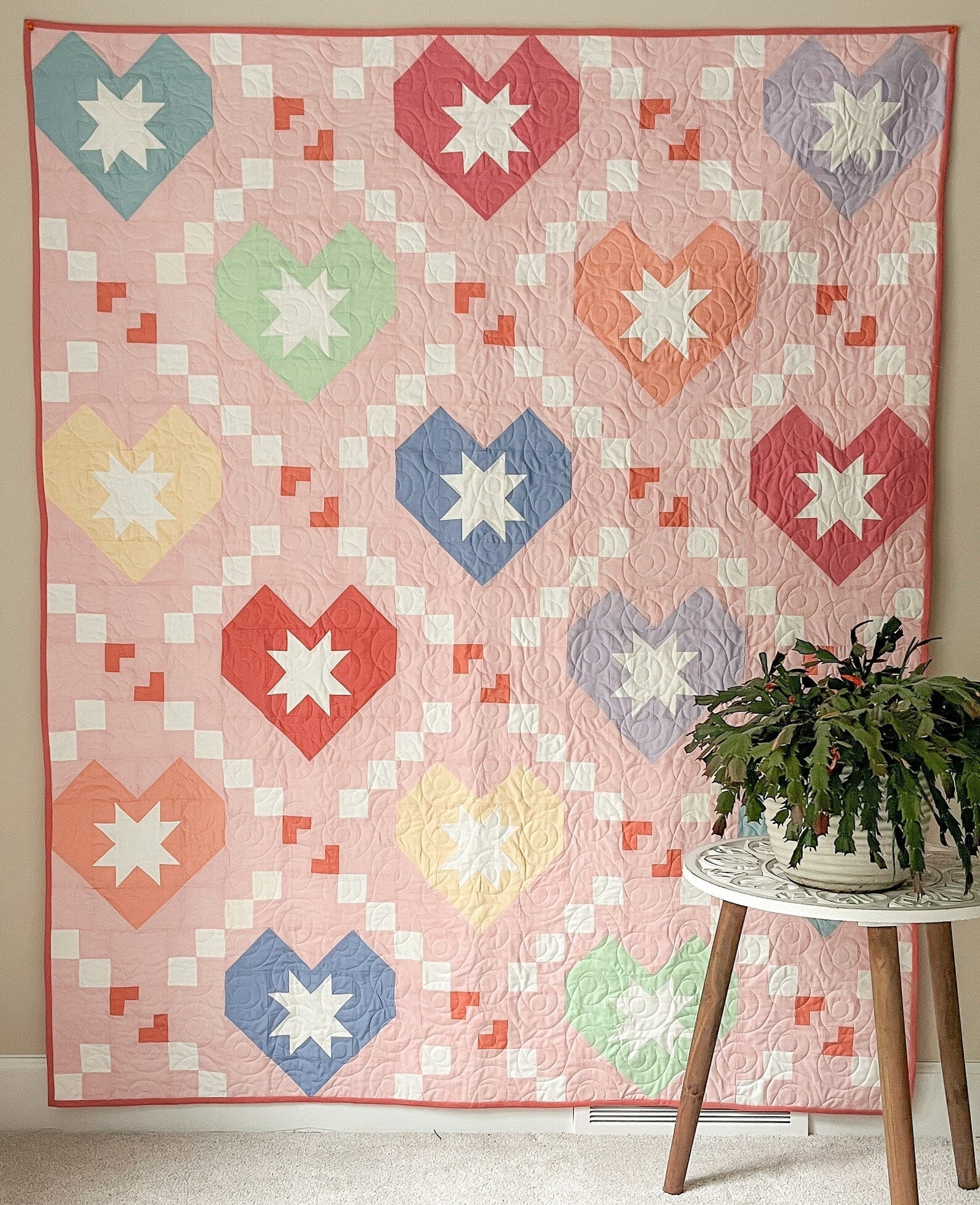Heart Shine Quilt Pattern – Modern Charm Stitchery