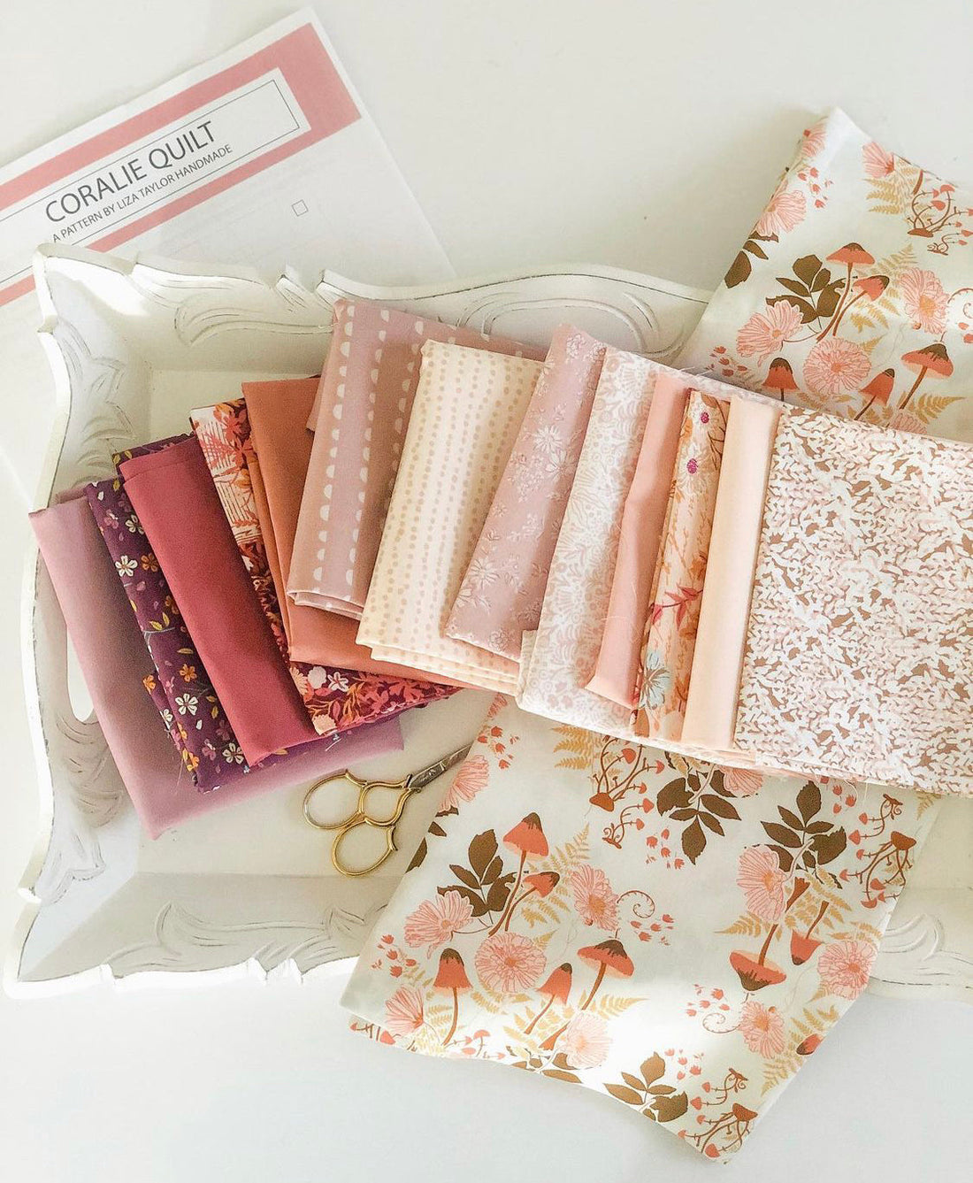 All the Details on my Completed Coralie Quilt