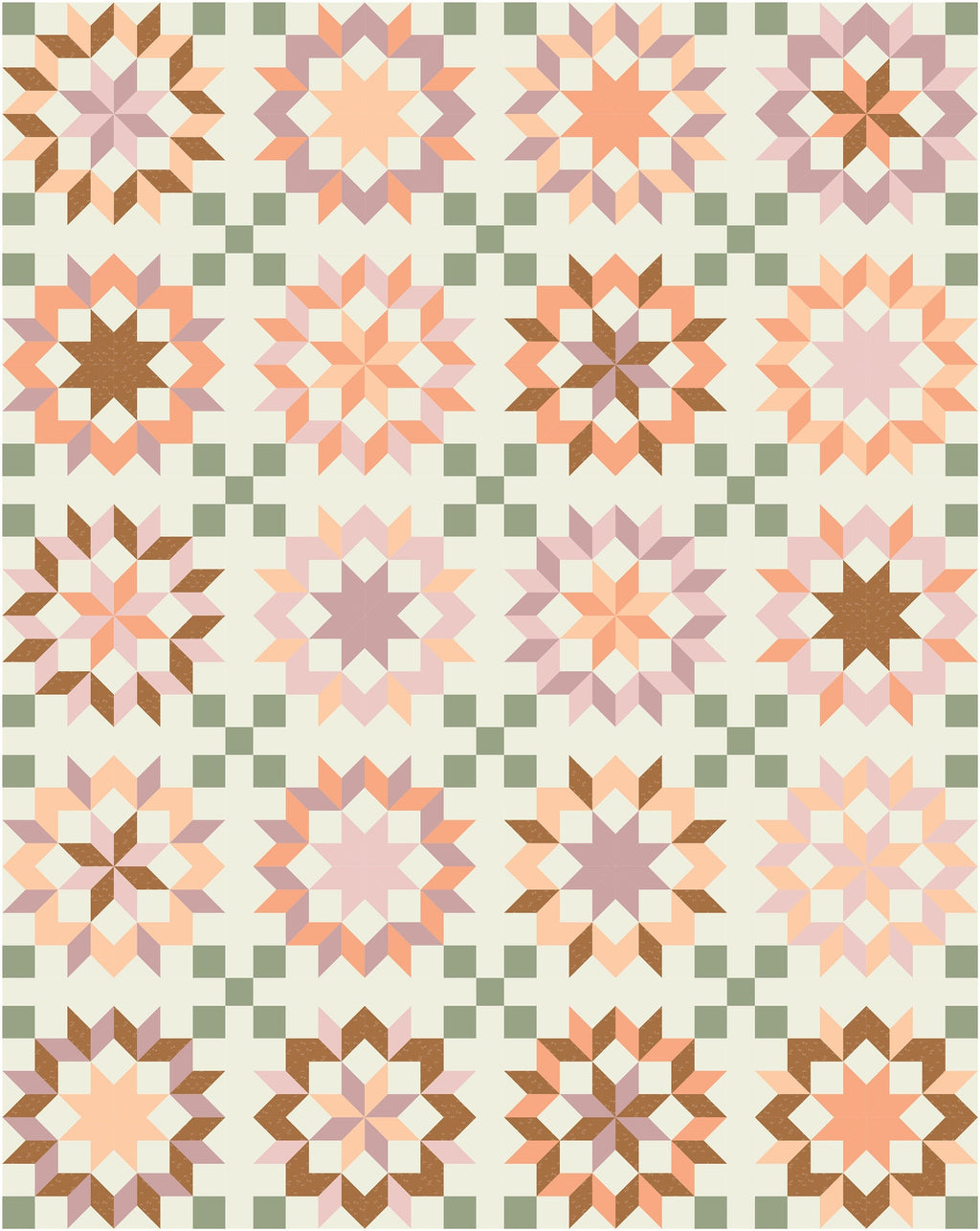 Wooden Rose Quilt Pattern