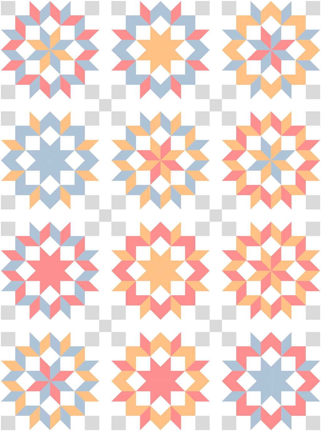 Wooden Rose Quilt Pattern